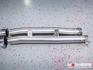 Jaguar F-TYPE Performance Exhaust System - MADNESS - 3.0L V6 - Dual Side Exit - Vacuum Valve Design - Black Chrome Exhaust Tips Jaguar F-TYPE Performance Exhaust System - MADNESS - 3.0L V6 - Dual Side Exit - Vacuum Valve Design - Black Chrome Exhaust Tips